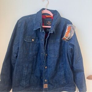NWT Walls Men’s XL Denim Jacket Fleece Lined Workwear Coat